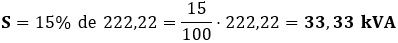 Ejercicio 1: Alimentación de los servicios de seguridad. Potencia aparente del suministro de socorro