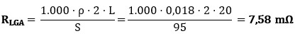 Ejercicio 2: Corriente de cortocircuito sin datos de la red de BT. Cálculo de la resistencia de la LGA para la corriente máxima de cortocircuito