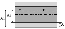 Ejercicio 6: Cálculo de alumbrado exterior. Plano de la vía para calcular la Iluminancia media sobre la acera más alejada de las luminarias