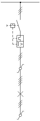 Esquema unifilar de luz conmutada simple o doble conmutador 