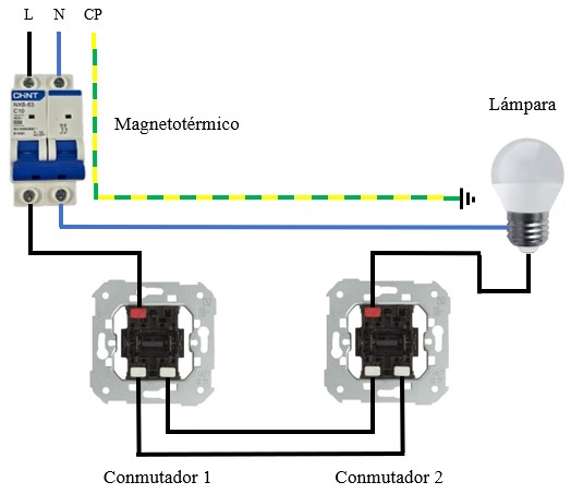 Cómo conectar un conmutador doble o conmutada simple. Esquema de cableado y conexiones