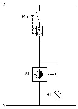 Esquema funcional de un sensor crepuscular