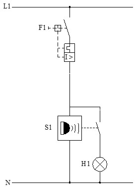 Esquema funcional del detector de movimiento