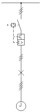 Esquema unifilar del interruptor horario