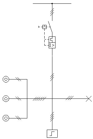 Esquema unifilar del telerruptor