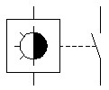 Símbolo del interruptor crepuscular