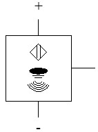 Símbolo del sensor de ultrasonidos