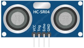 Imagen del sensor ultrasónico HC-SR04 muy usado con Arduino