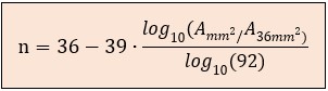 Fórmula para la conversión de unidades mm2 a AWG