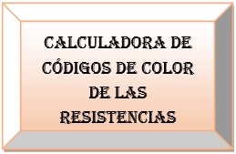 Calculadora de códigos de color de las resistencias
