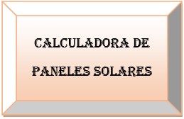 Calculadora de paneles solares