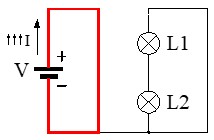 Ejemplo 5 de circuito en cortocircuito con 2 lámparas (2)