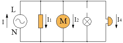 Ejemplo de circuito con varios receptores en paralelo