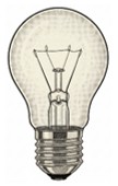 Dibujo de una bombilla