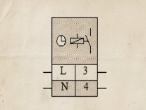 Esquema del automático de escalera