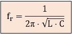 Fórmula frecuencia de resonancia