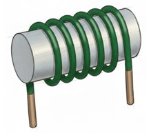 Bobina con núcleo ferromagnético genérica