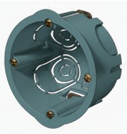 Caja universal de mecanismos redonda para pared hueca / pladur (cartón yeso)