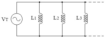 Circuito de la conexión de bobinas en paralelo