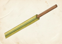 Conductores de protección, color amarillo-verde