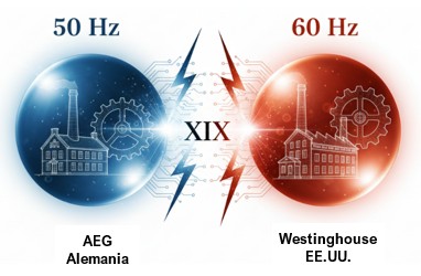 Frecuencia 50 Hz contra 60 Hz, AEG-Westinghouse