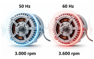 Frecuencia y velocidad de rotación en Europa y en América