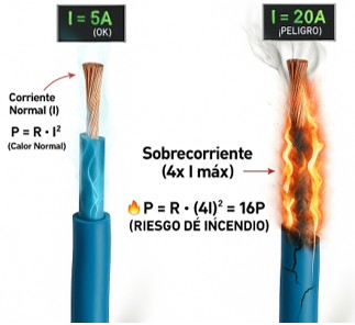 Pérdidas por Efecto Joule, bajo FP
