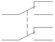Símbolo del conmutador doble