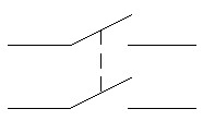 Símbolo de los interruptores bipolares