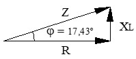 Triángulo de impedancias ejercicio resuelto serie R-L, circuitos con receptores monofásicos en serie