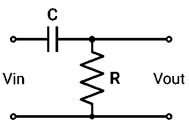 Uso del condensador en filtro paso alto