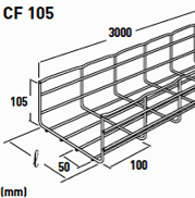 Bandeja de rejilla CF 105