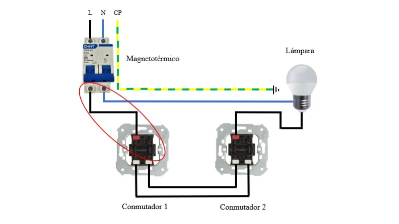Paso 2. Conexión del Primer Conmutador
